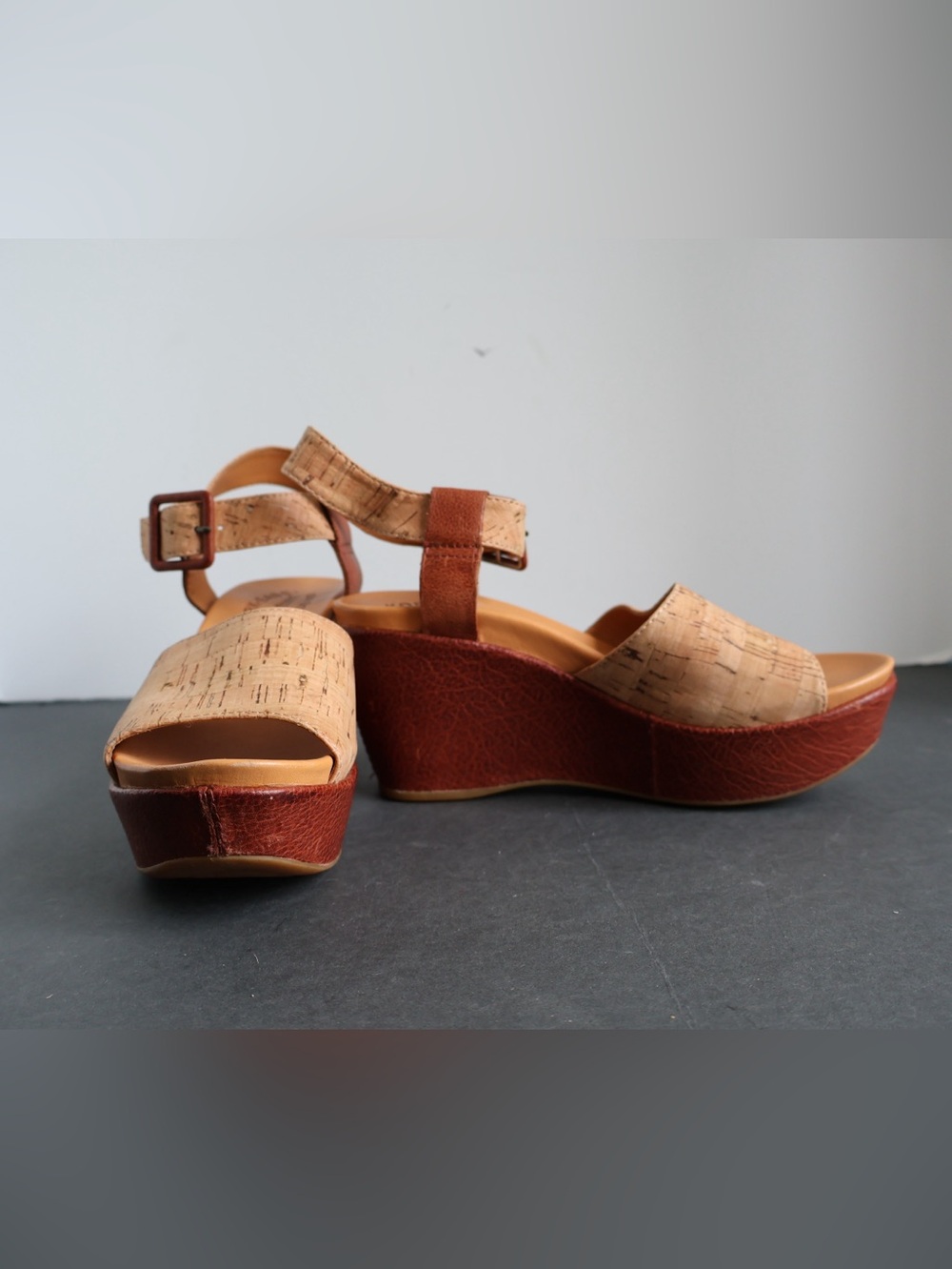 Kork-Ease Keirn Platform Wedge Sandals Size 6M - Picture 6 of 10